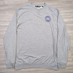 Travis Mathew Men's M Amenities Crewneck Sweatshirt Odyssey AI-One Golf Grey